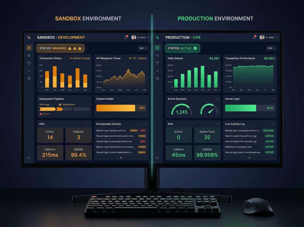 Environment separation dashboard